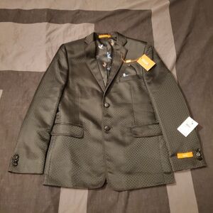 Boy's Tallia Nordstrom Rack Size 18 Textured Hummingbird Regular Black Blazer